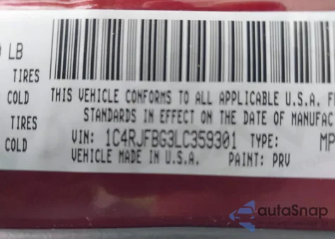 2020 Jeep Grand Cherokee Limited X 4X4 из США, поврежденный, VIN 1C4RJFBG3LC359301